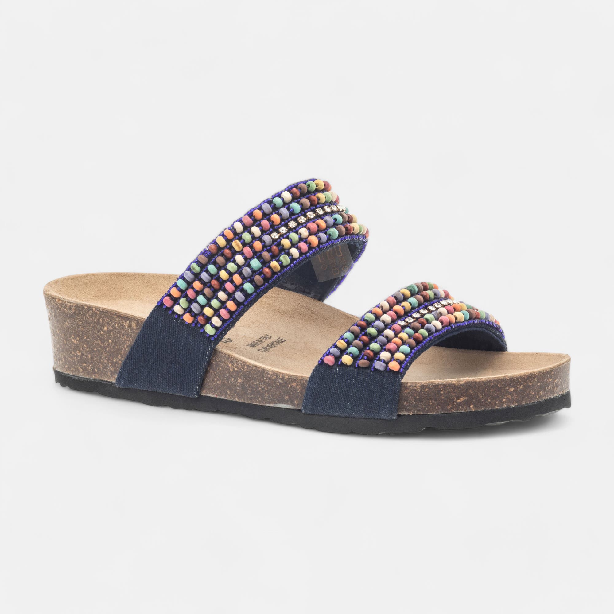 Mules semelle liège Femme jeans