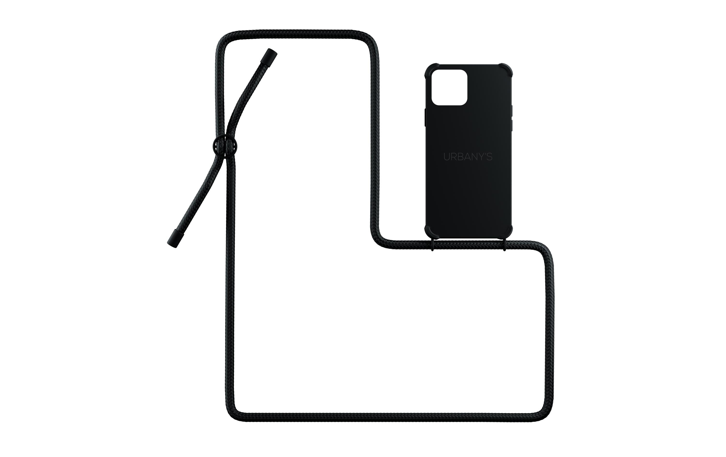 Necklace Case iPhone 14 All Black MattSchutzhülle mit Handykette für das Apple iPhone 14