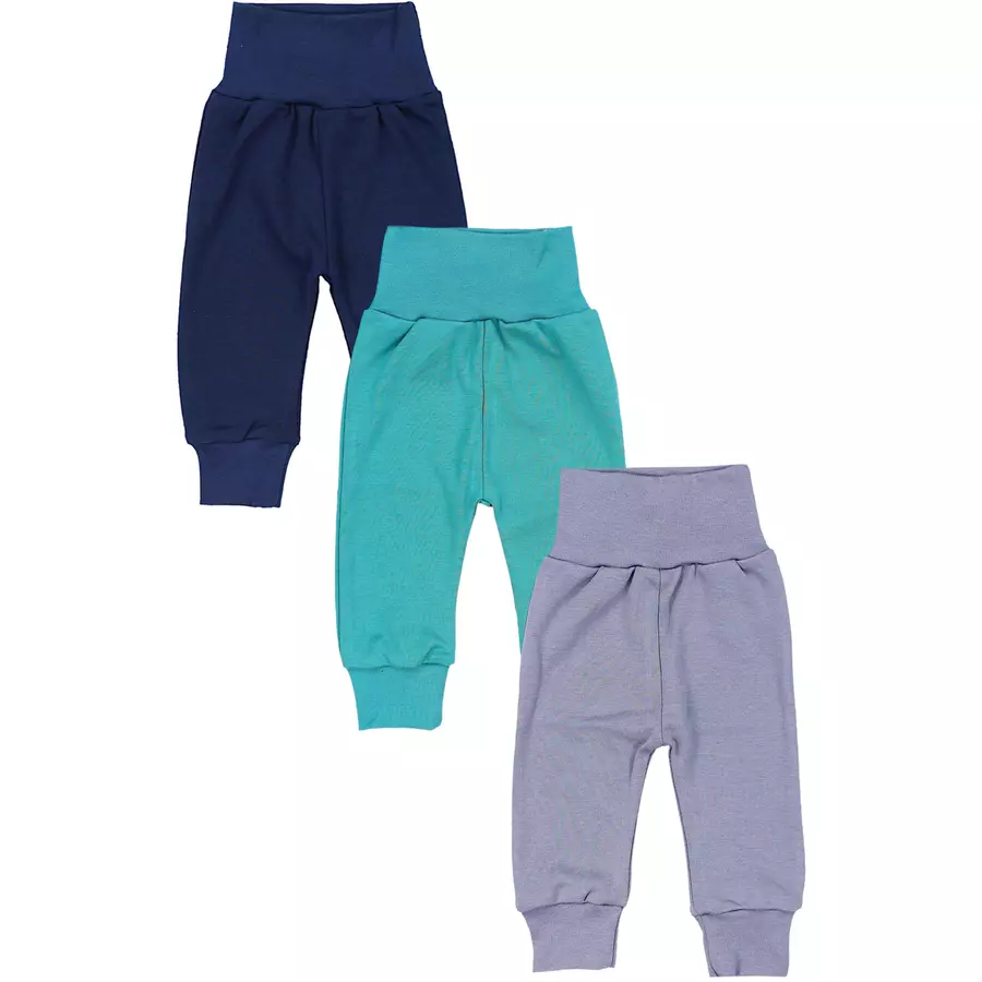 TupTam Baby Jungen Lange Pumphose 3er Pack graugrün
