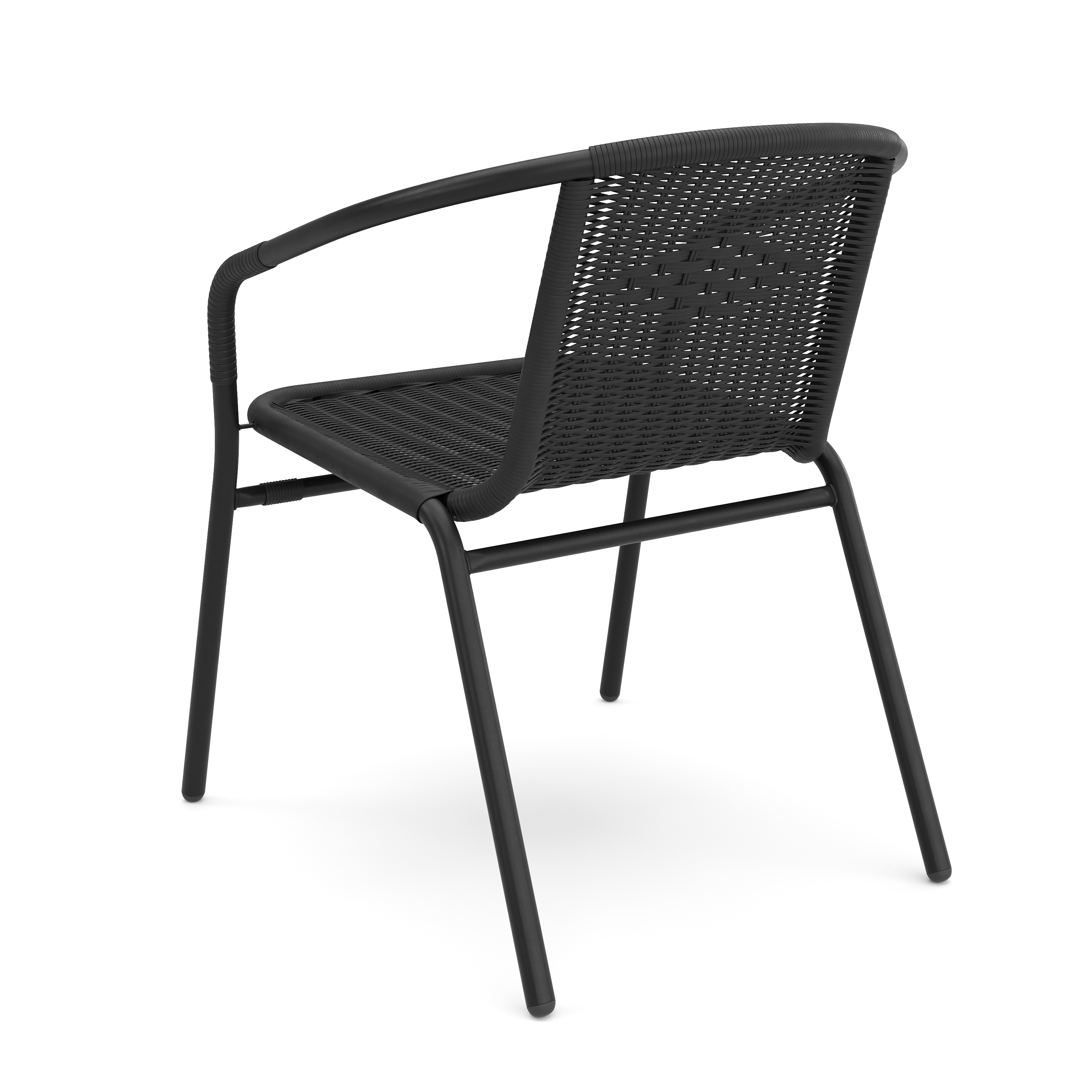 Gartenstuhl NOA Rattan schwarz