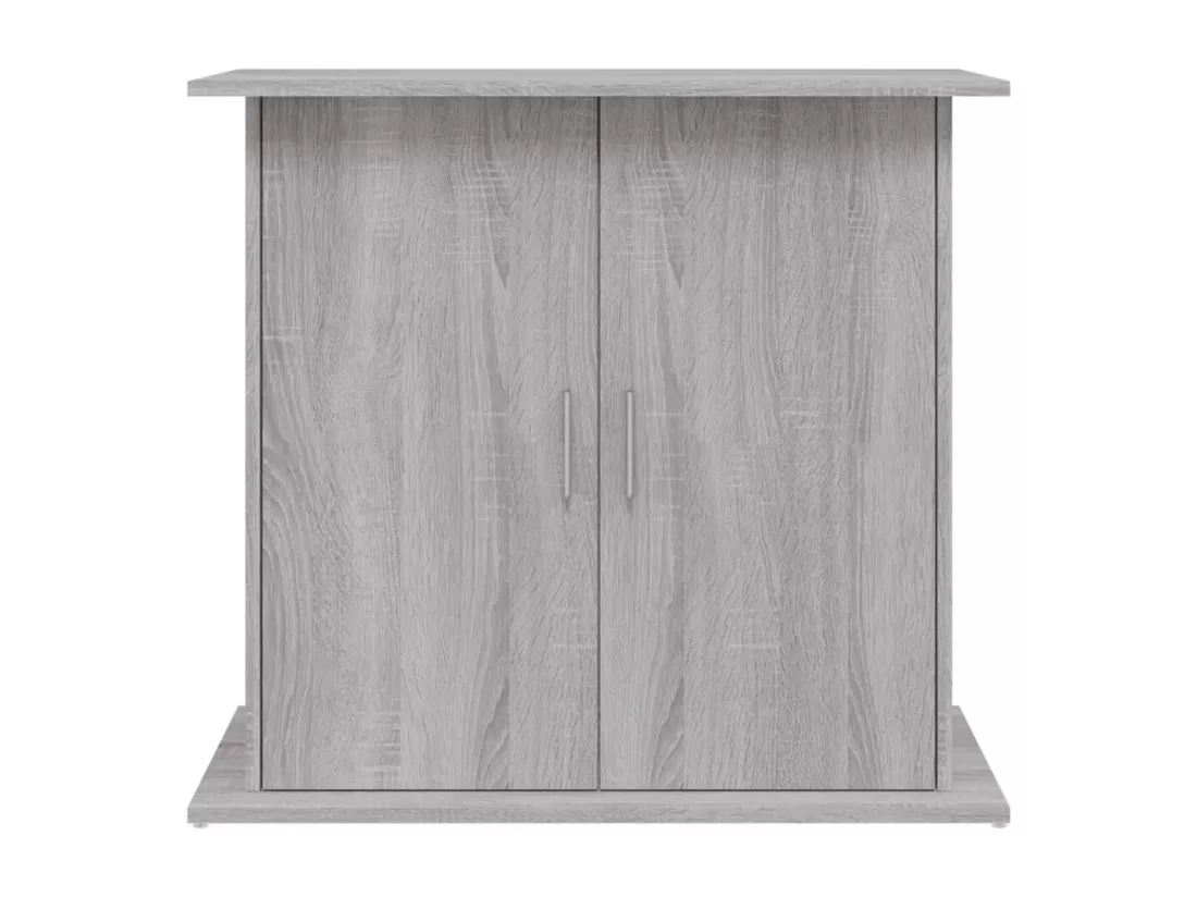 Support pour aquarium sonoma gris 81x36x73 cm bois d'ingénierie