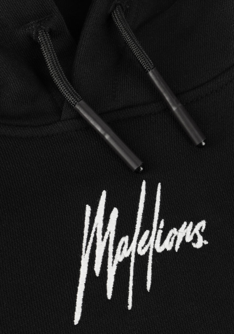 MALELIONS zwarte malelions sweater cropped hoodie