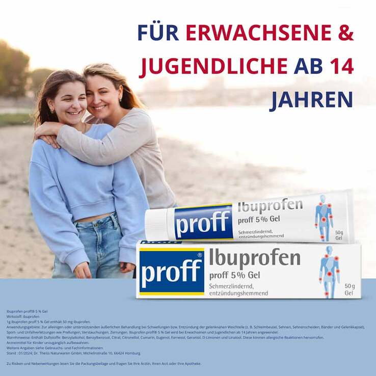 Ibuprofen proff 5% Gel, 50 g