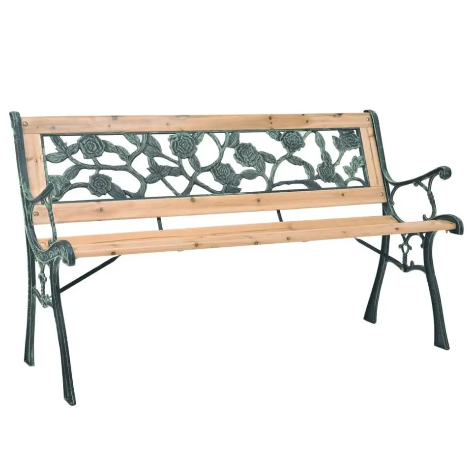 vidaXL - Tuinbank - Bruin - Hout - 122 cm