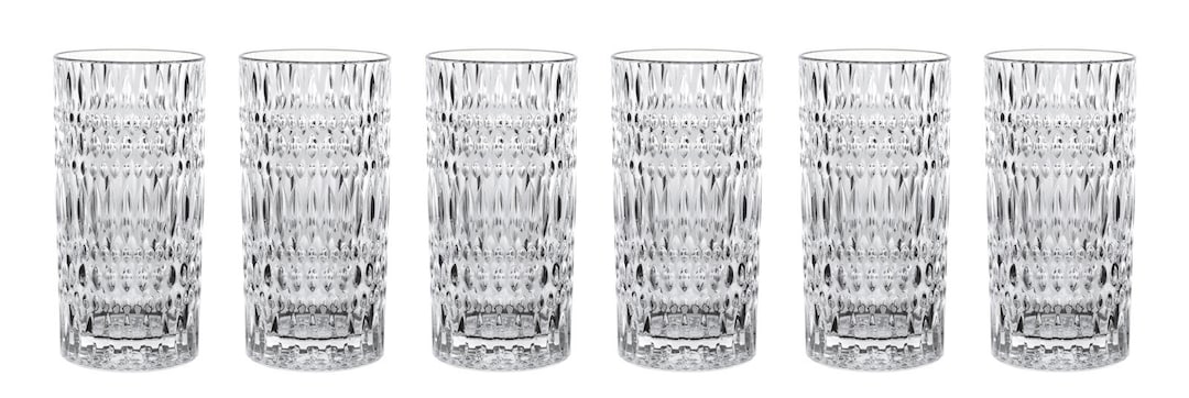 Nachtmann Longdrinkglas ETHNO 6er Set 434 ml Kristallglas