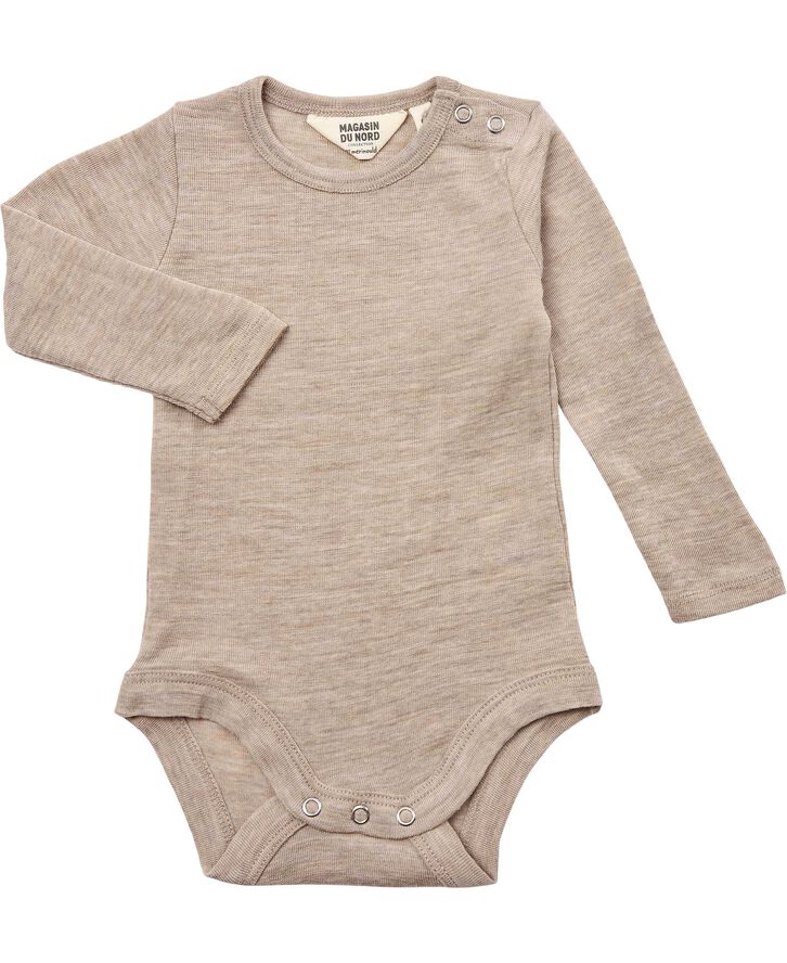 Magasin du Nord Collection Woola 1 body - RWS Merino Wool Khaki melange