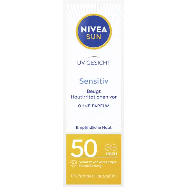 UV Gesicht sensitiv Sonnenschutz LSF 50