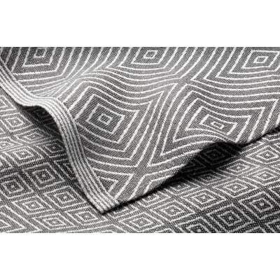 Leinengeschirrtuch Rhombus, Grau