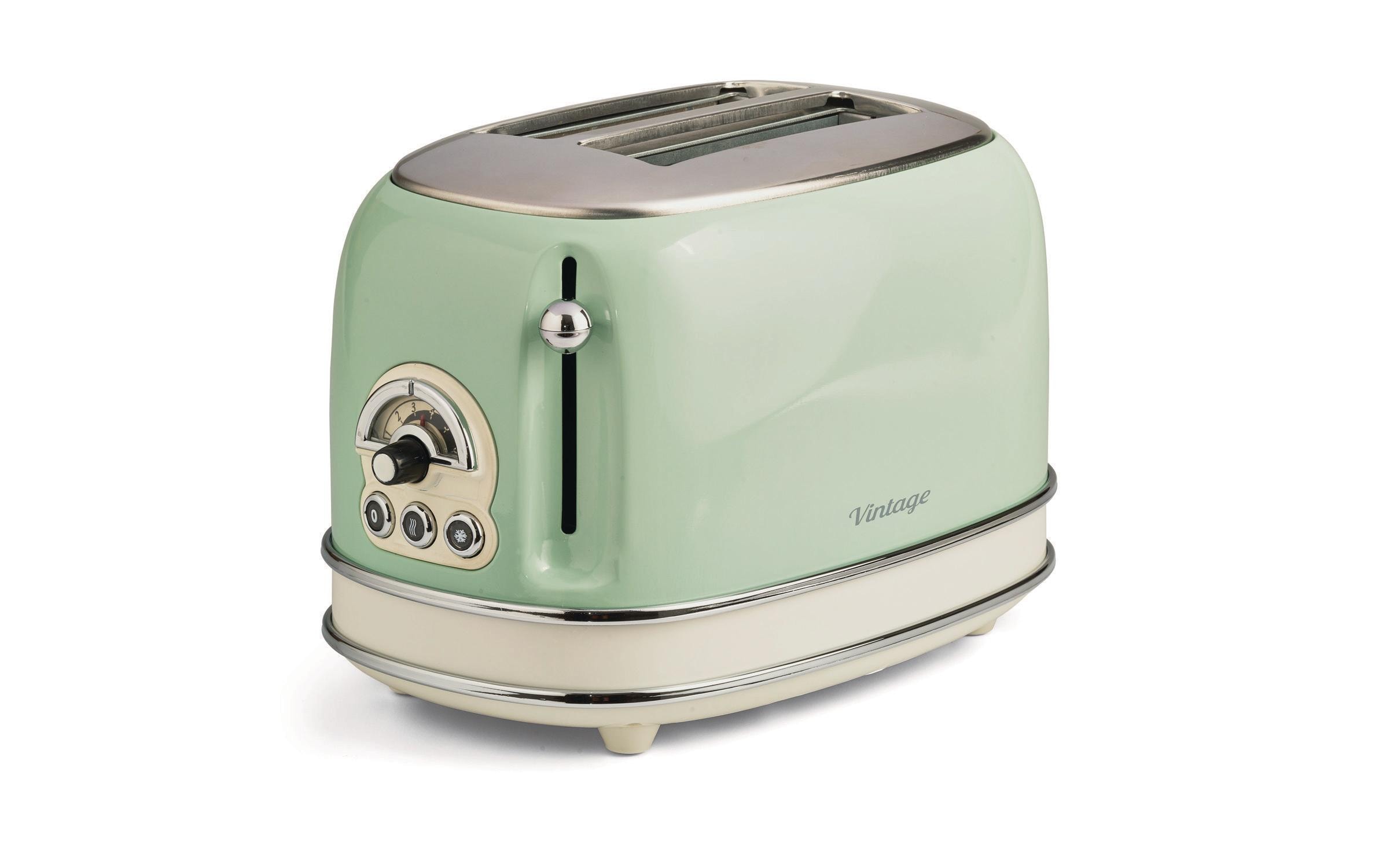 Ariete Toaster »Vintage 2 Schlitze, Grün« für 2 Scheiben 810 W Lieferung mit passendem CH-Fixadapter