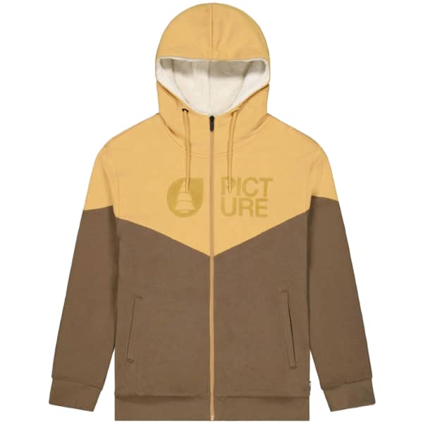 Sweatshirt PICTURE BASEMENT PLUSH ZIP HOODIE OAK BUFF BISON