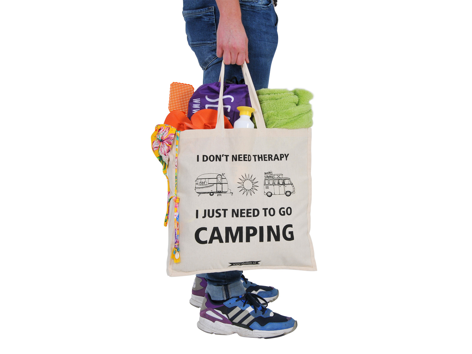 Obelink I don't need therapy canvas tas