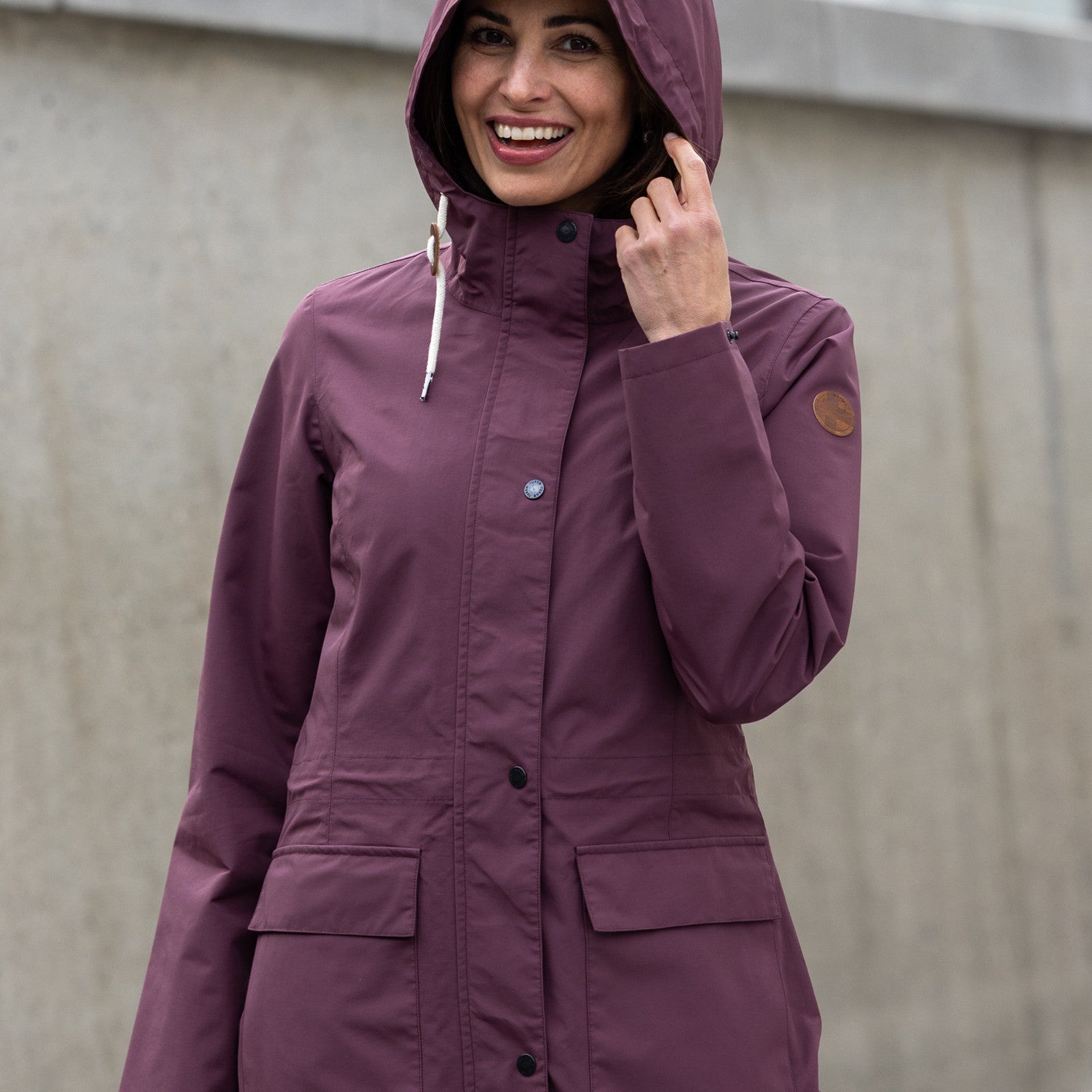 Frauen Regenmantel Letti catawba grape