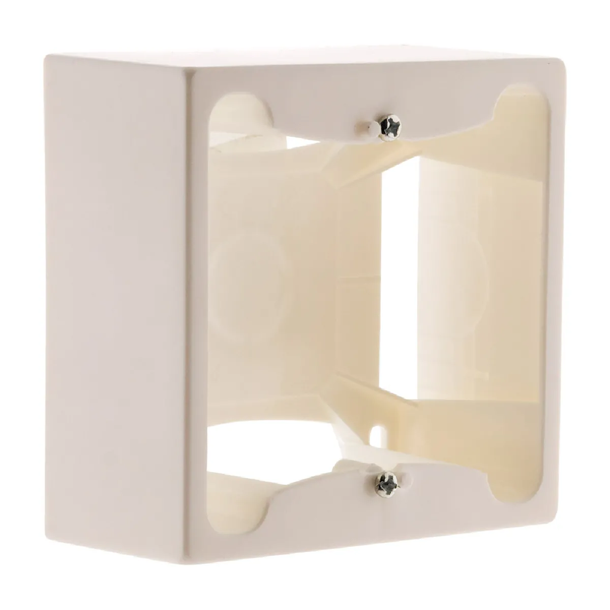 Cadre saillie Zenitech 80x80x40 - Blanc