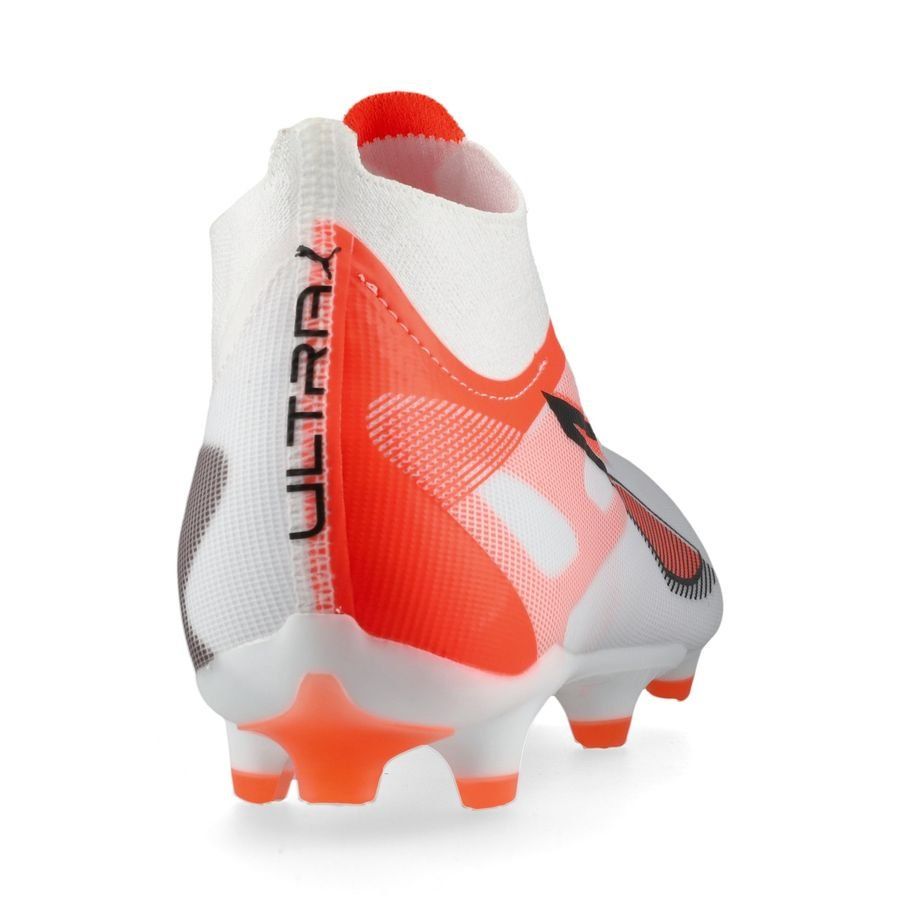 PUMA Ultra 5 Match   FG/AG Unlimited - Blanc/Noir/Glowing Red Femme