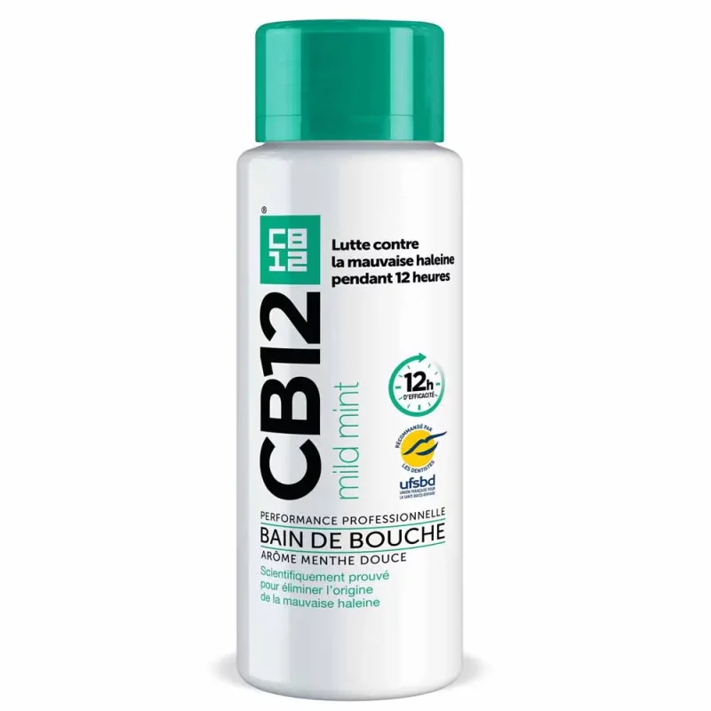 Mild Bain De Bouche 12h d'Haleine Fraîche Menthe Légère - 250ml
