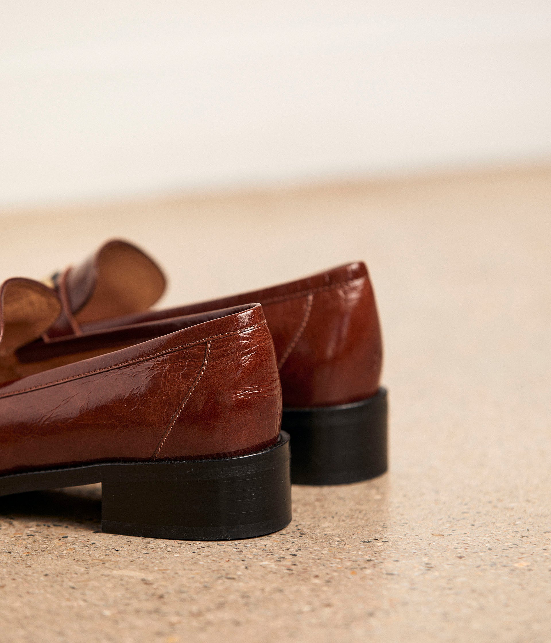 Mocassins vernis marron Oriane