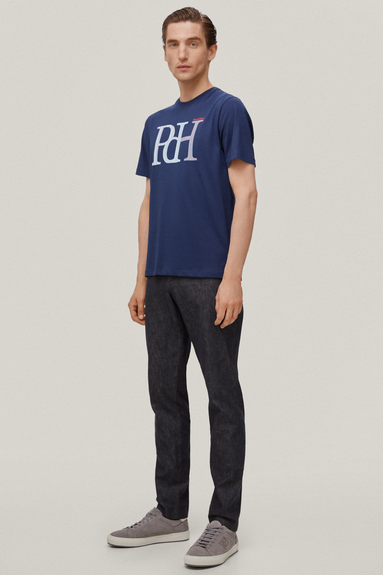Camiseta com logo de fantasia - Azul