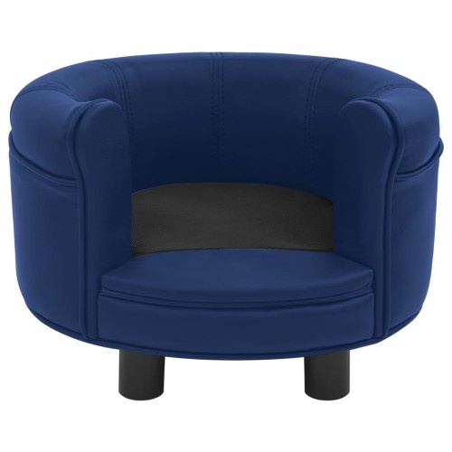 Sofá antiderrapante azul escuro Vidaxl para cães de pequeno porte.