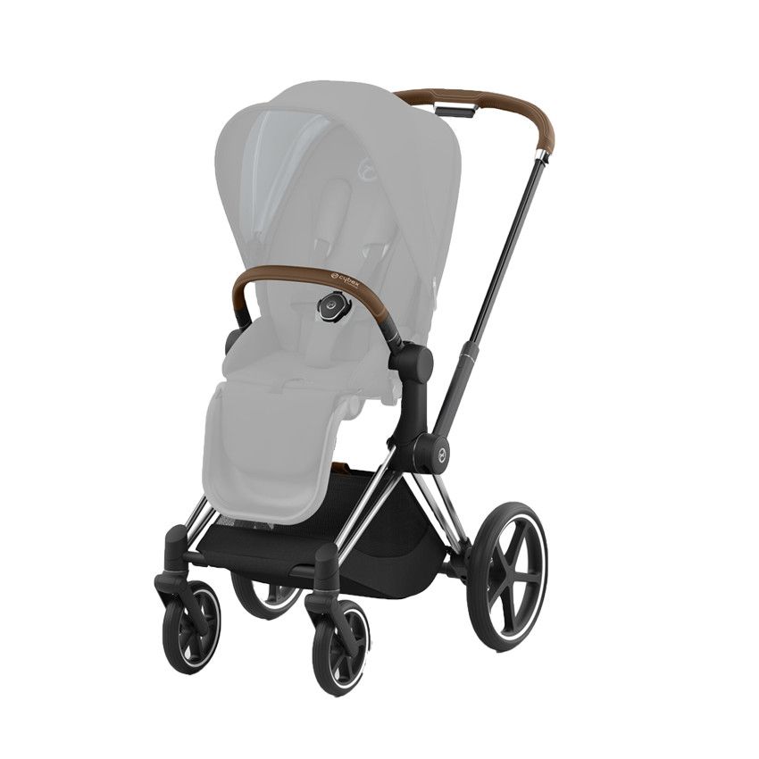 Châssis poussette Priam Chrome - Marron - Ecru