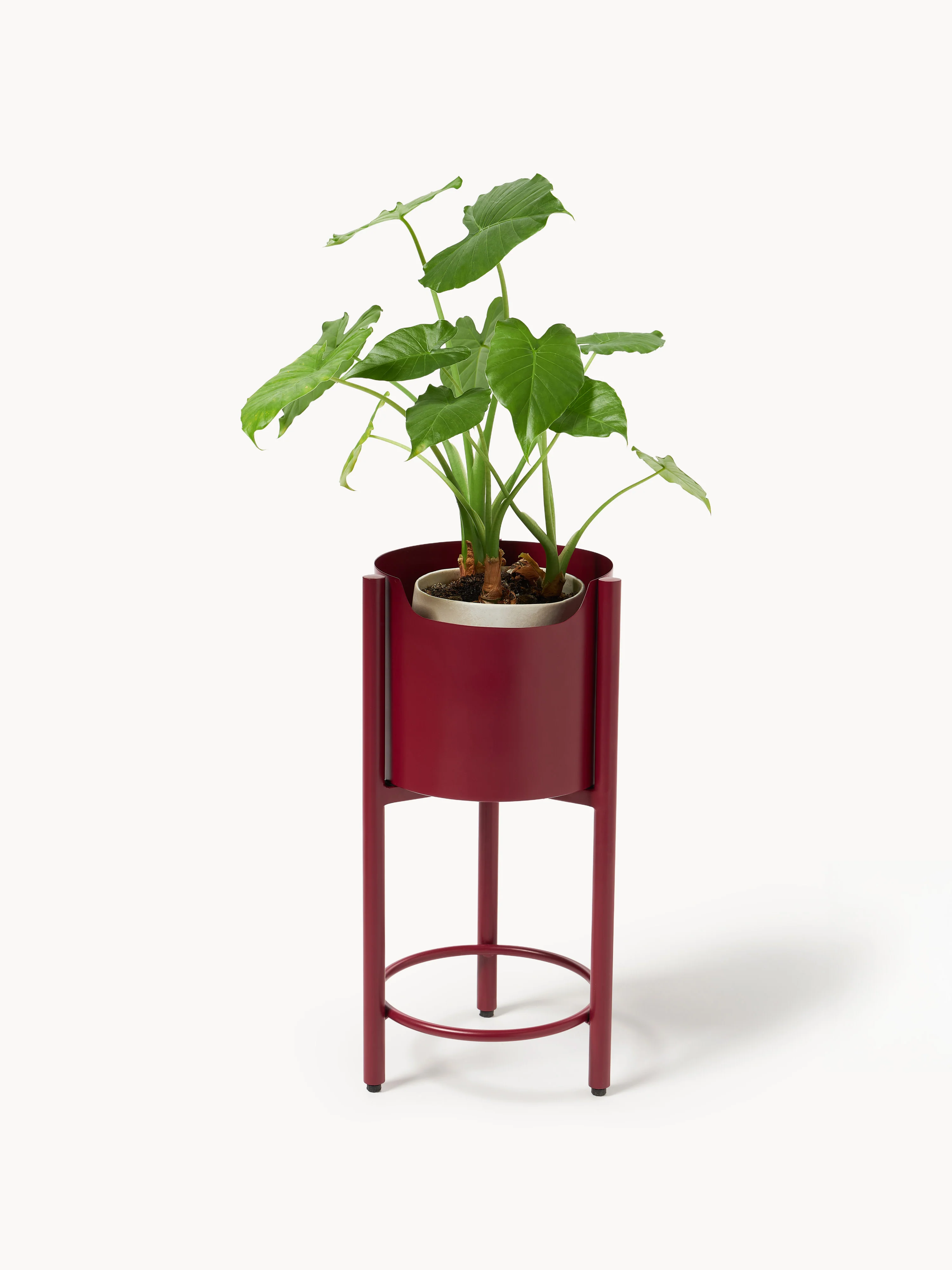Metalen plantenbak Taru, H 45 cm