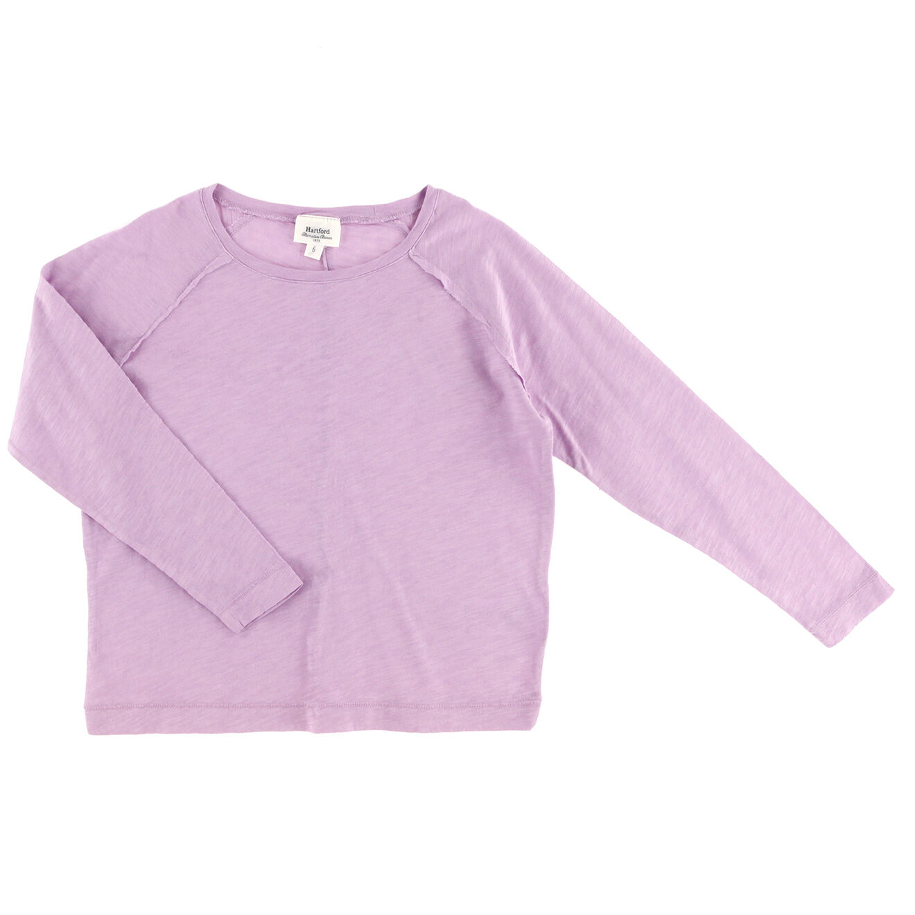 Hartford T-Shirt en Coton Bianca rose violine