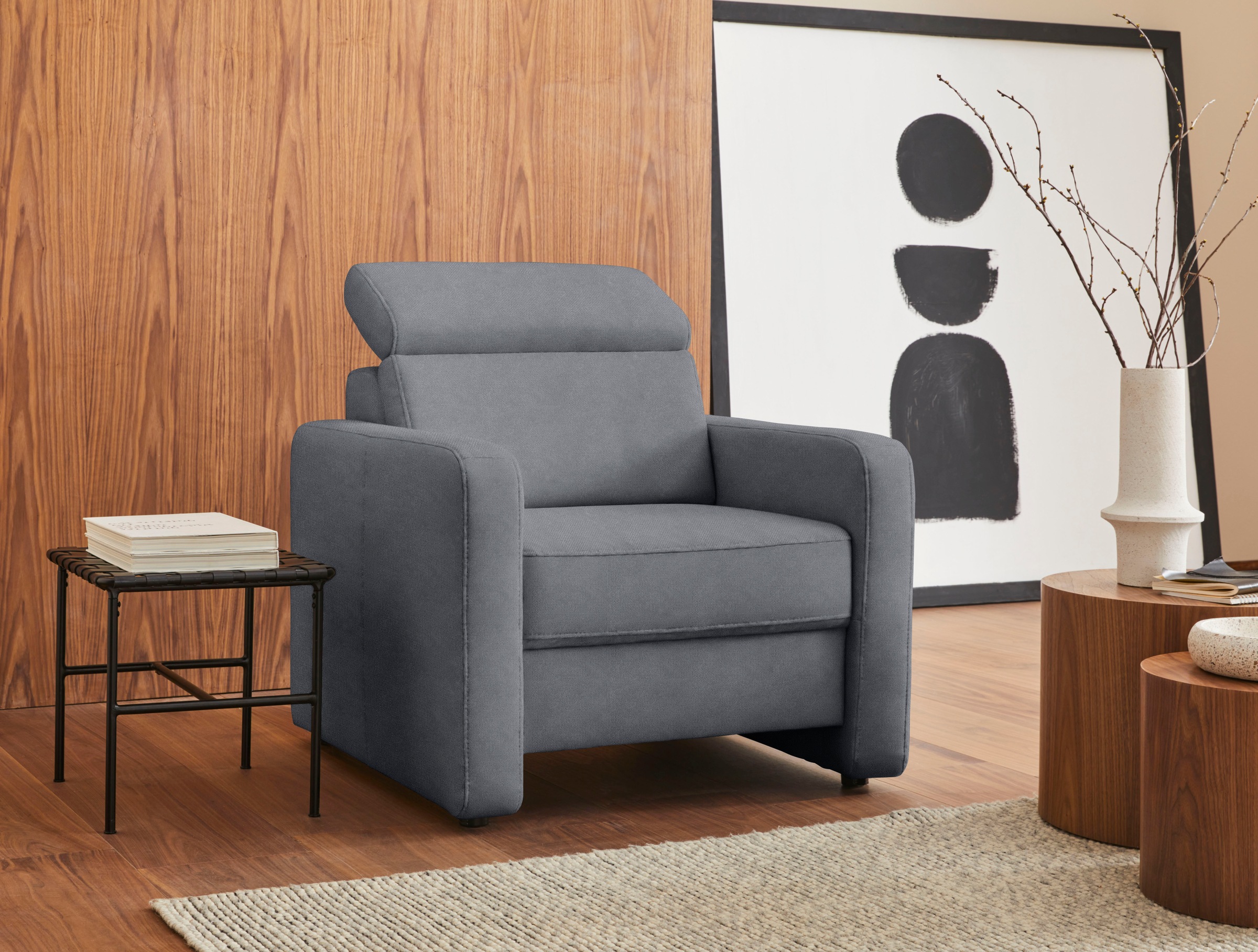 sit&more Sessel »Bologna« mit Federkern, inklusive Kopfteilverstellung