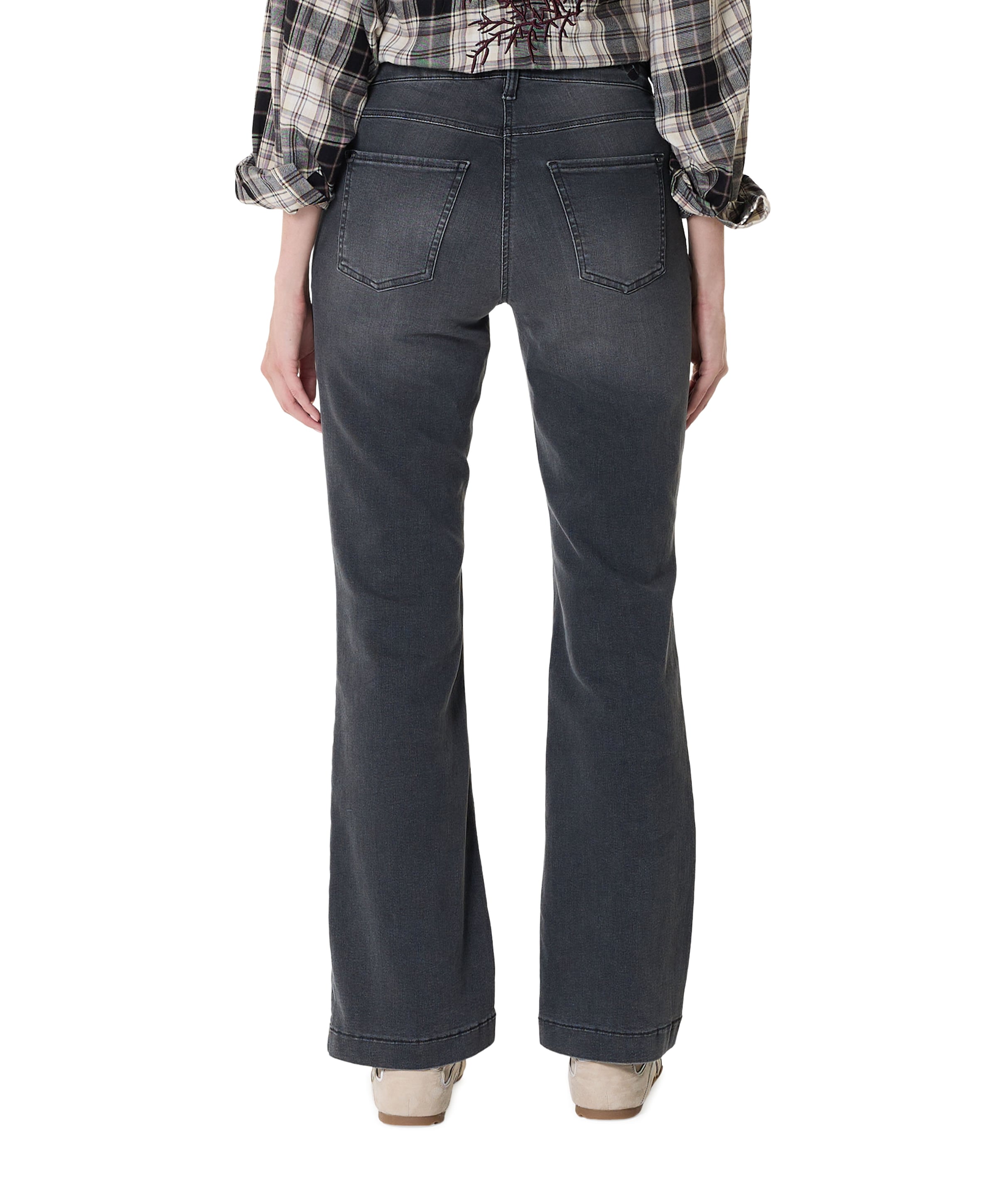 MAC DREAM BOOT dames jeans grijs