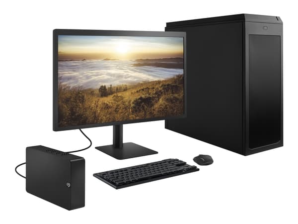 Seagate Expansion STKP10000400 - Harddisk - 10 TB - ekstern (stasjonær) - USB 3.0 - svart - med Seagate Rescue Data Recovery
