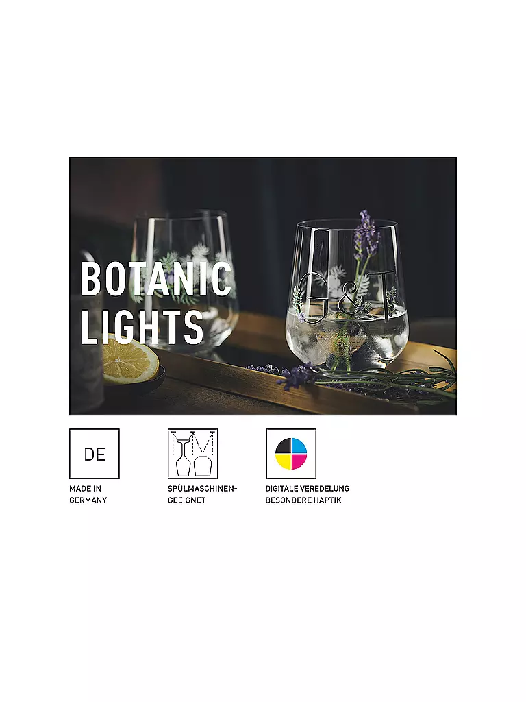 RITZENHOFF Gin Tumbler 2-er Set BOTANIC LIGHTS  #5 #6 Design Team bunt