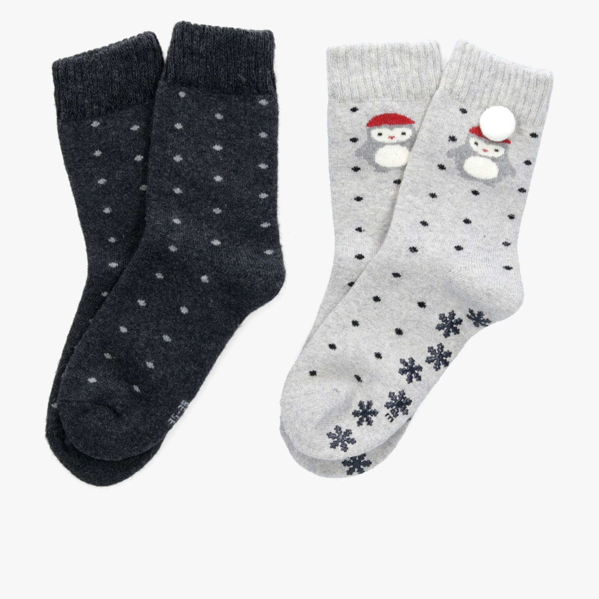 XSRY Damen Kuschelsocken grau