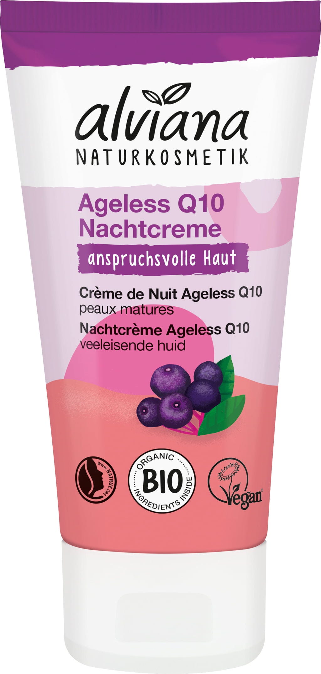 alviana Naturkosmetik  Ageless Q10 Nachtcreme, 50 ml