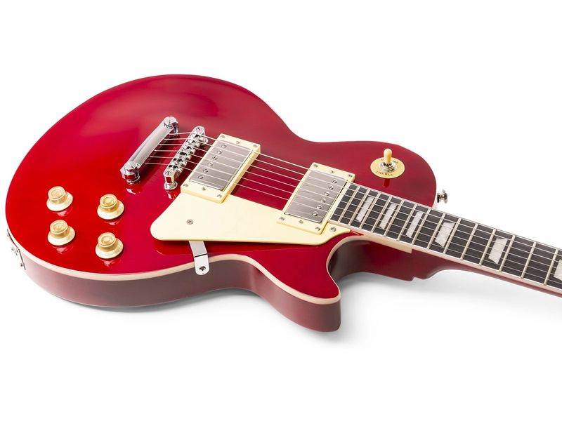 MAX E-Gitarre GigKit LP Style Rot E-Gitarre mit Zubehör