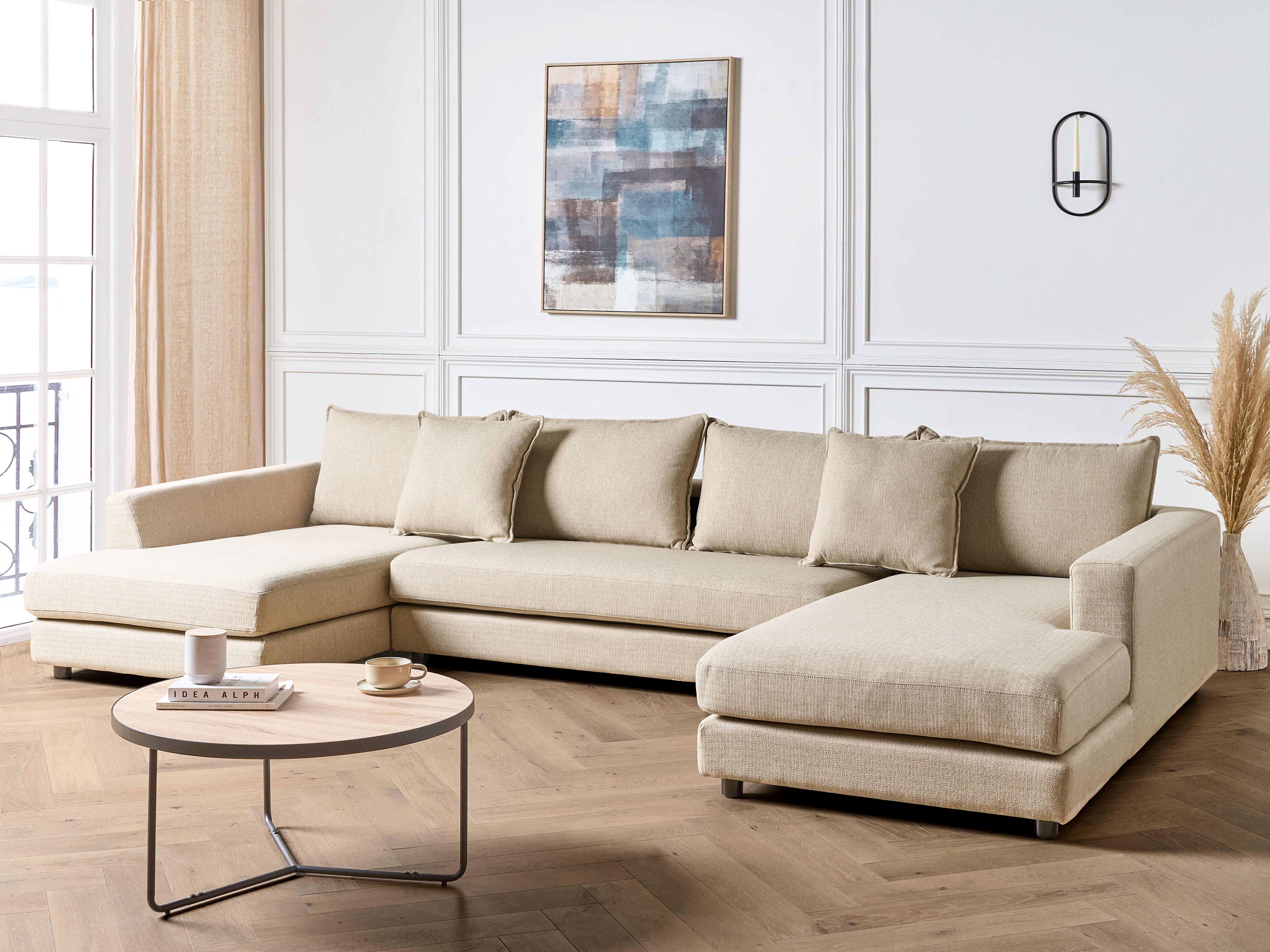 Hoekbank 5-zits LILVIKEN Stof Beige