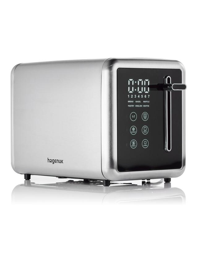 Toaster mit Cool-Touch Edelstahlgehäuse und LED-Display