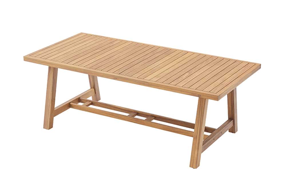 Outdoor Garten-Esstisch BALI 210cm natur Akazienholz wetterfest