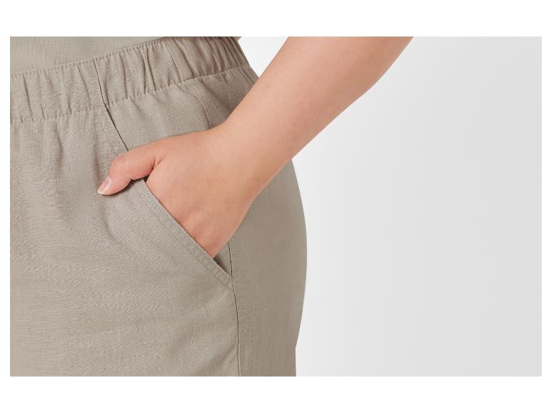 Linnen dames broek - Plus size