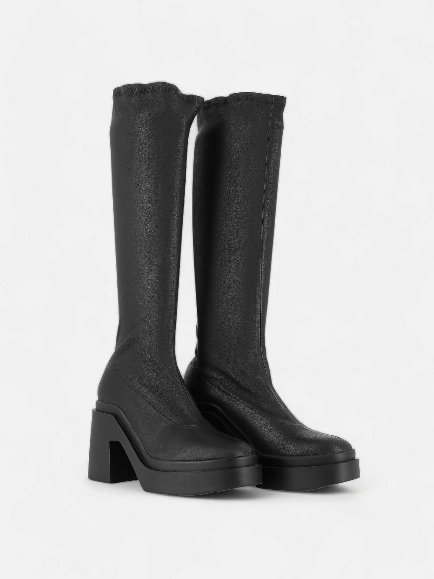 HIGH BOOTS - NALINI boots, stretch lambskin black