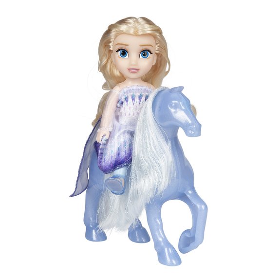La Reine des Neiges : mini poupée Elsa et son cheval Nokk
