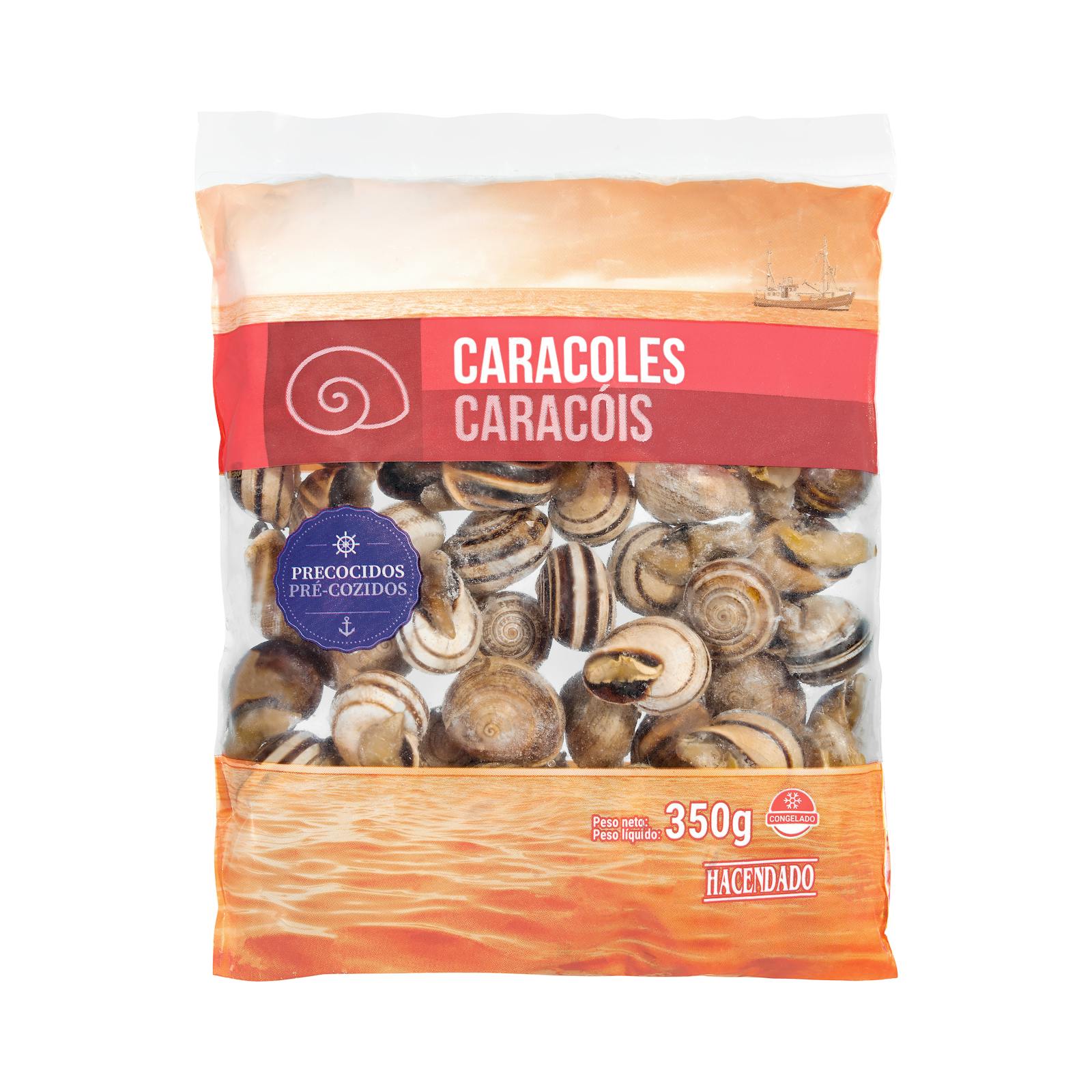 Escargots précuits Hacendado, ultra surgelés