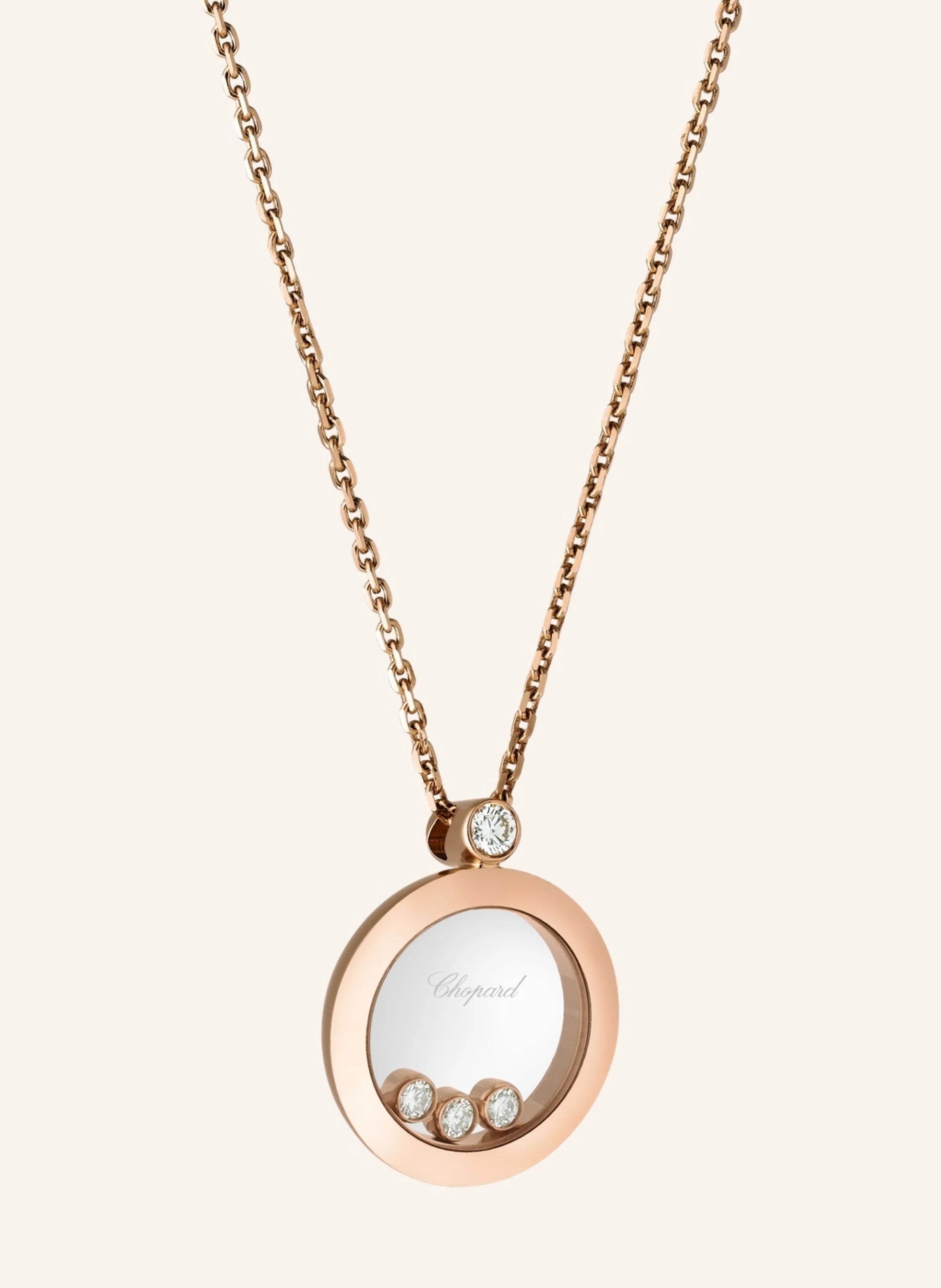 Chopard Anhänger HAPPY DIAMONDS ICONS Anhänger aus 18 Karat Roségold und Diamanten
