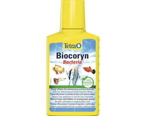 Tetra Biocoryn Bacteria Waterbehandelingsmiddel voor Aquaria: Biologische afbraak van verontreinigende stoffen, voorkomt slibvorming en geurvorming, 100 ml