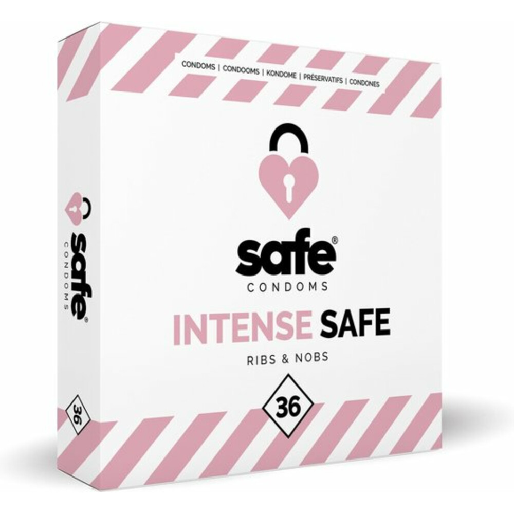 Safe Condooms Ribbels en Noppen36 stuks
