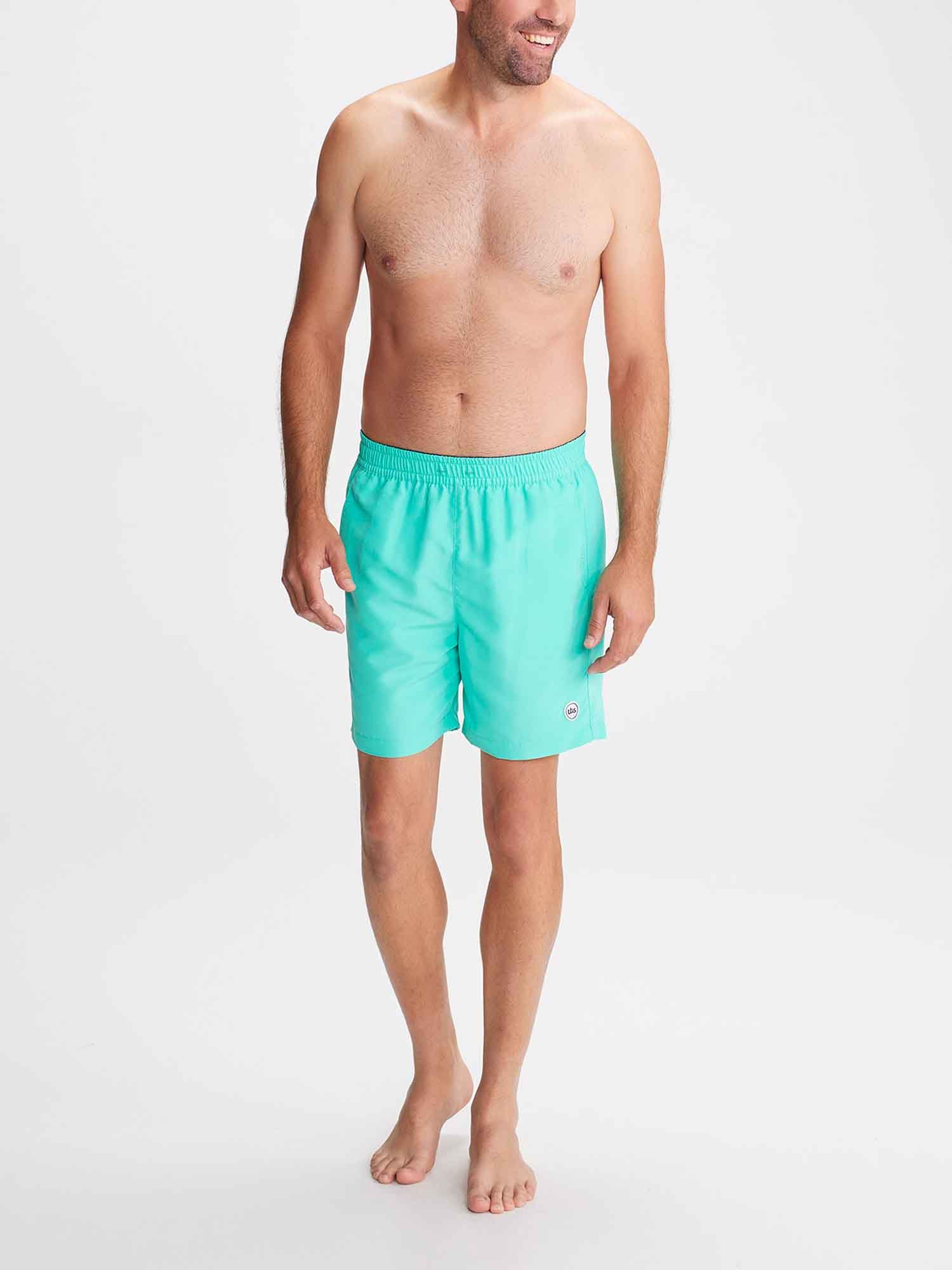 Short de Bain Fabriqué en France Bleu