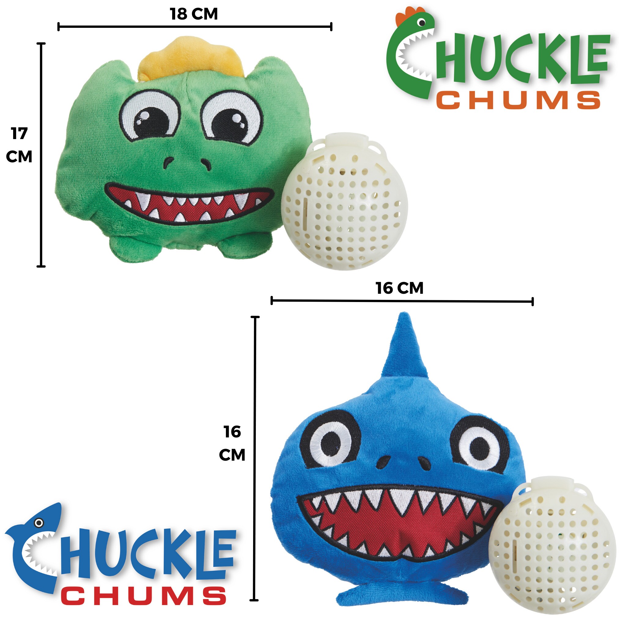 Best Direct® Interaktives Plüsch Hundespielzeug - Kauspielzeug Chuckle Chums