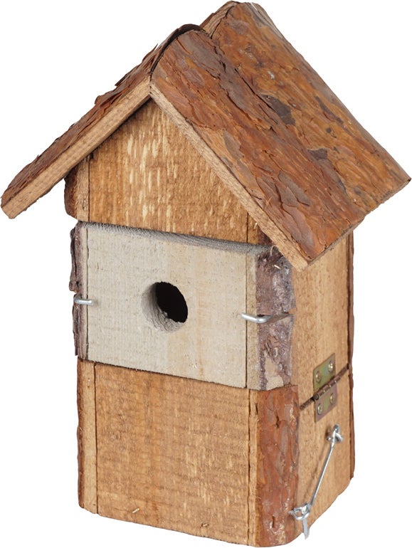 Intratuin nestkast boomschors bruin/grijs 15 x 20 x 29 cm