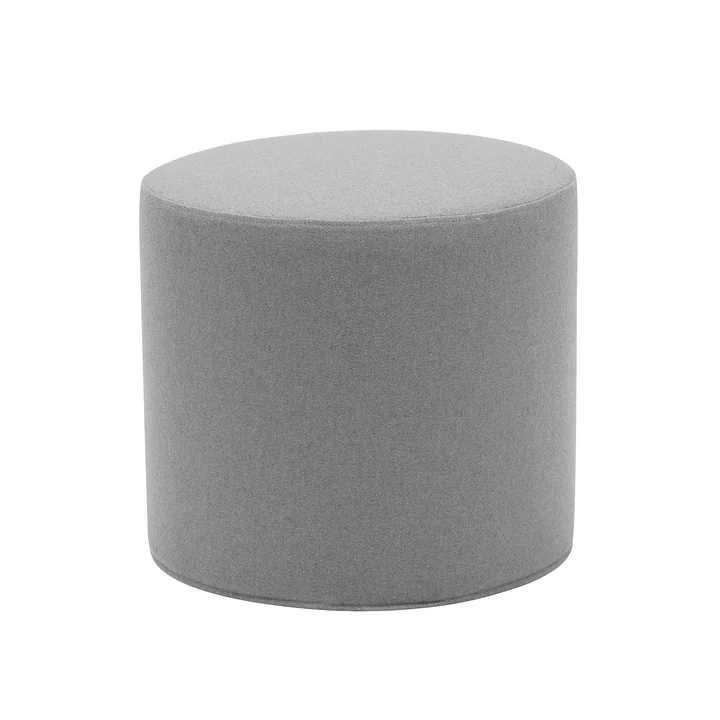 Softline - Drum Hocker / Beistelltisch hoch, Ø 45 x H 40 cm, Filz Melange grau (620)