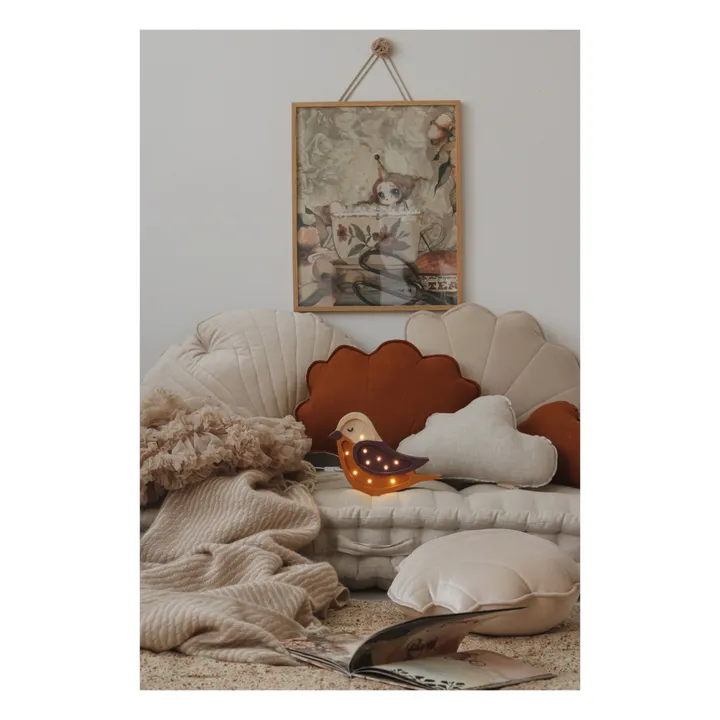 Moi Mili Coussin Coquillage en lin | Caramel