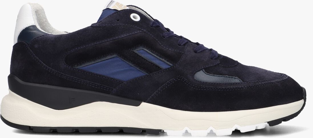 blauwe floris van bommel lage sneakers sfm-10154 de treener