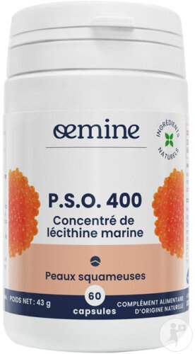 Oemine P.S.O. 400 Concentré De Lécithine Marine Peaux Squameuses 60 Capsules
