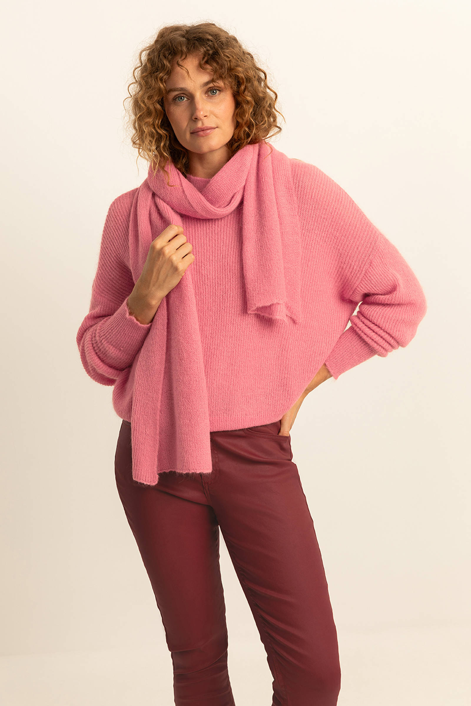 Expresso sjaal roze